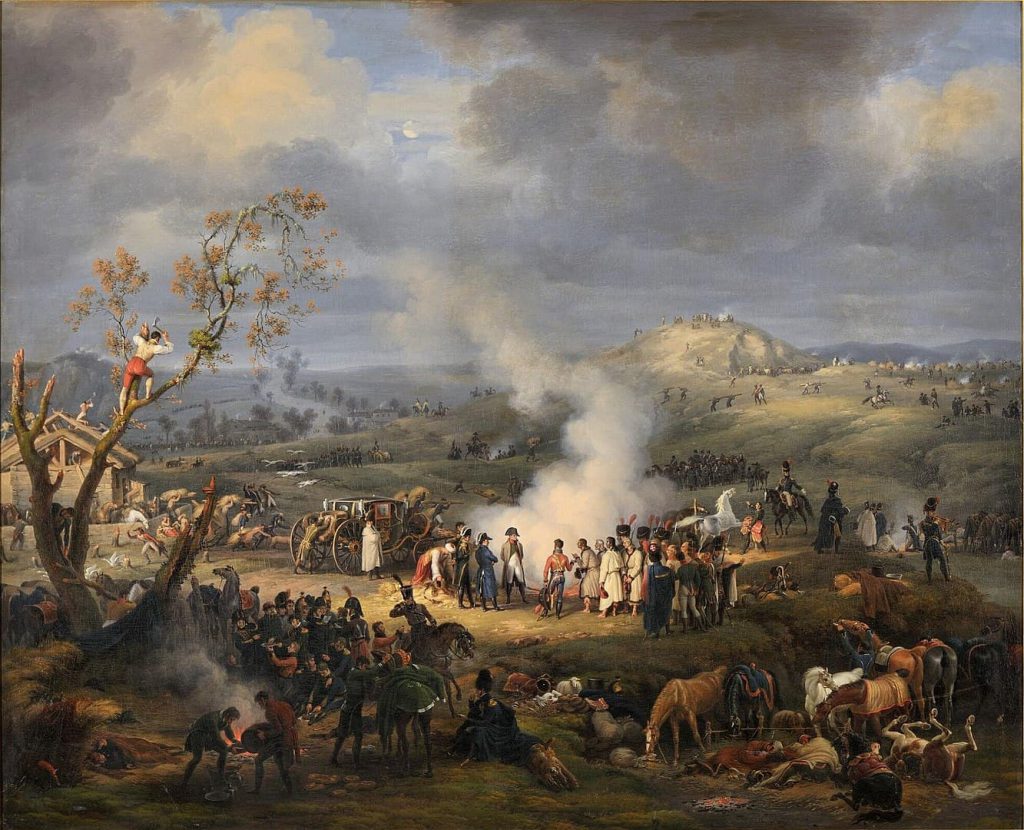 Pintura sobre la batalla de Austerlitz