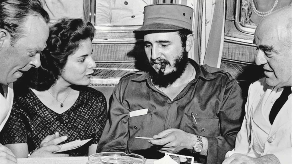 Marita Lorenz con Fidel Castro