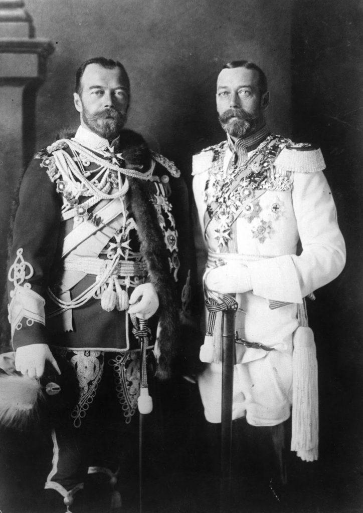 el Tzar Nicolás II y su primo el Rey Jorge V de Inglaterra