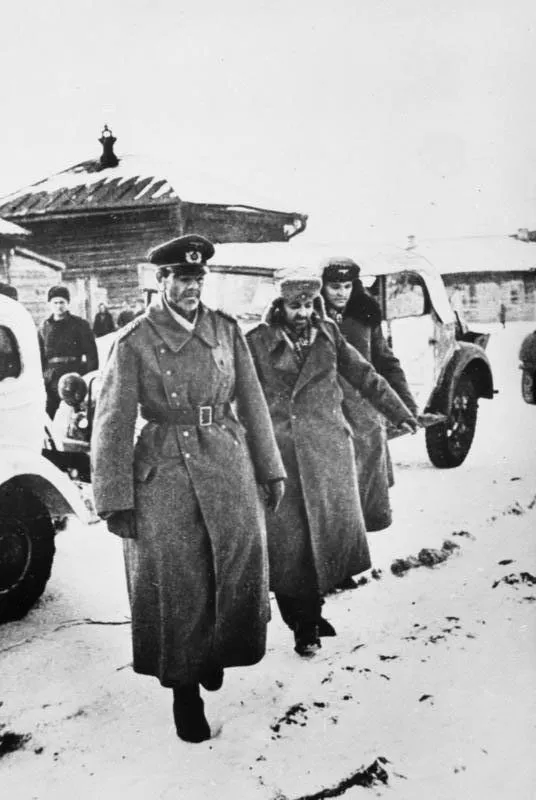 Mariscal rindiéndose en Stalingrado