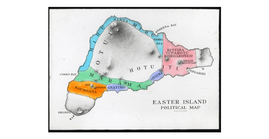 Mapa de Rapa Nui (isla de Pascua)